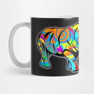 Colorful Rhino Mug